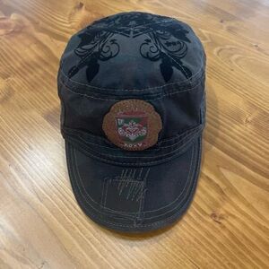 ****Sold*****Vintage ROXY Military Cadet Cap | Distressed Hat